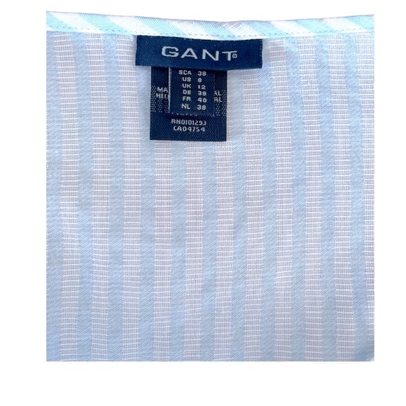 Gant Stripe L/S Tunic w Front And Sleeve Tie Detail. - Picture 8 of 9